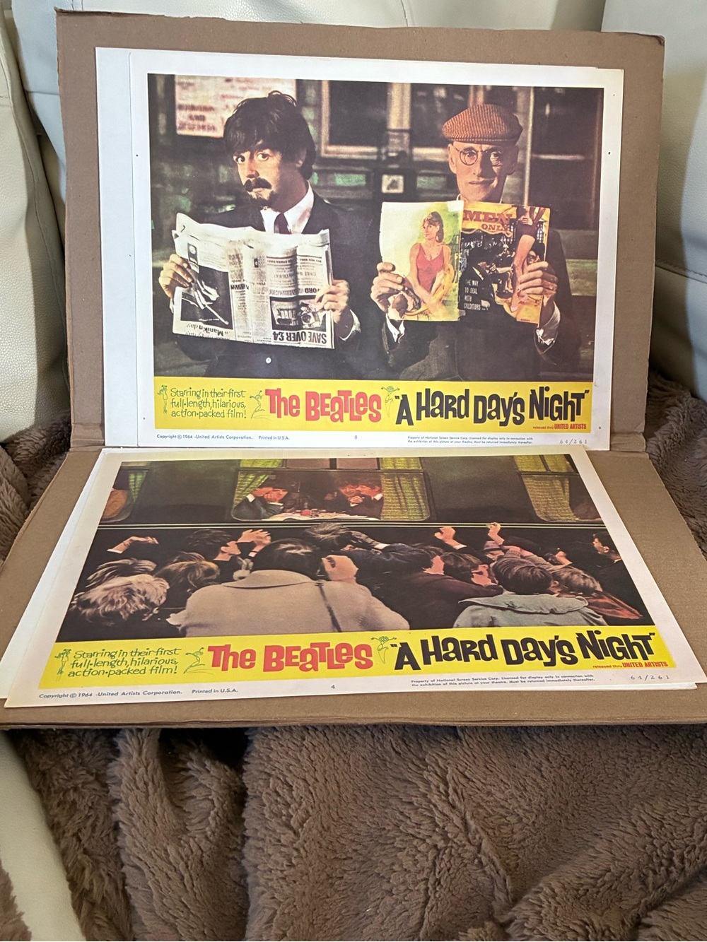 The Beatles 'A Hard Day's Night' Vintage repo Lobby Card Set